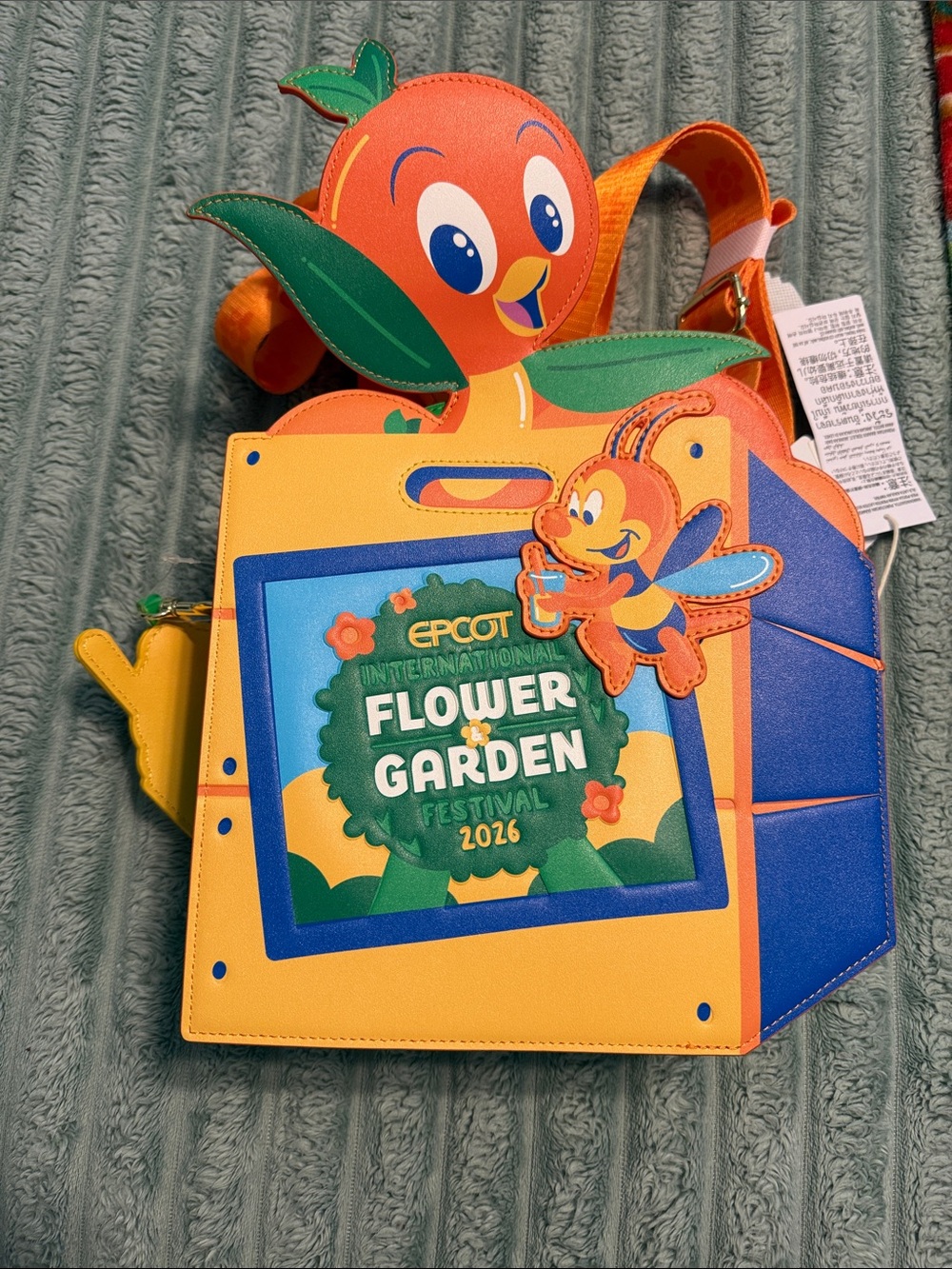 2026 Orange Bird  Epcot International Flower and Garden Convertible Bag